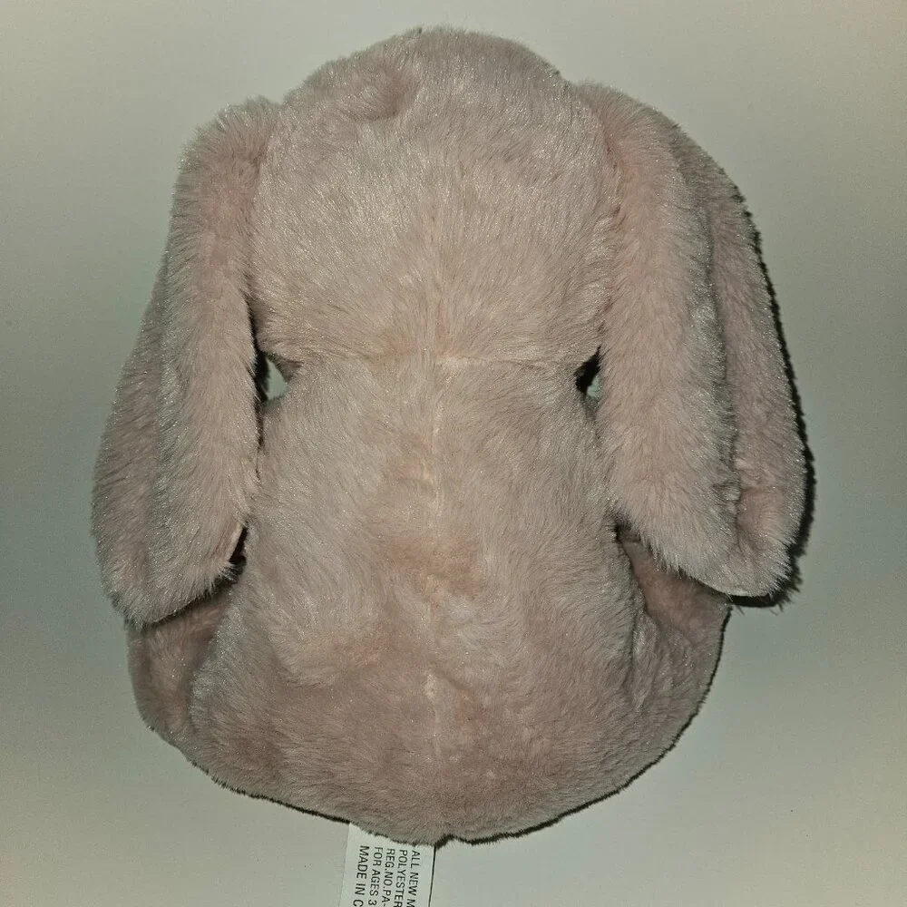 Pink Bunny Rabbit Plush Floral Ears Bow Easter Stuffed Toy Inter-American 2024